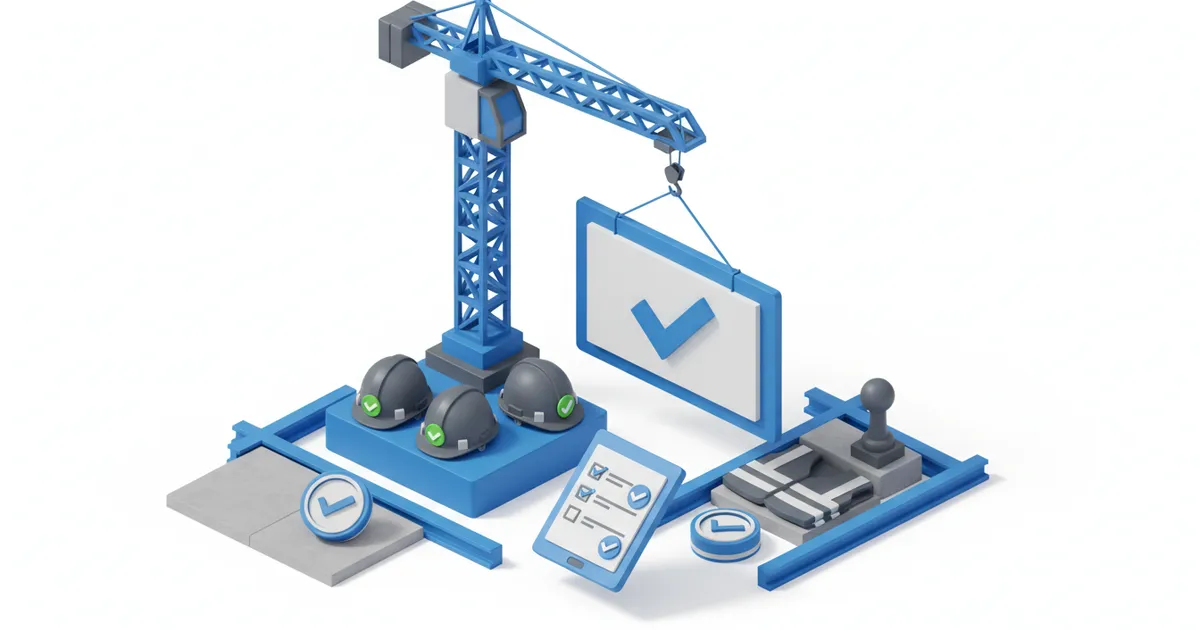 Illustration for Compliance-Software Bauwesen: Nachunternehmer-Docs — Branche