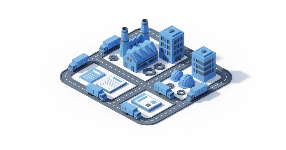 Illustration for Compliance von Bausubunternehmern — Branche