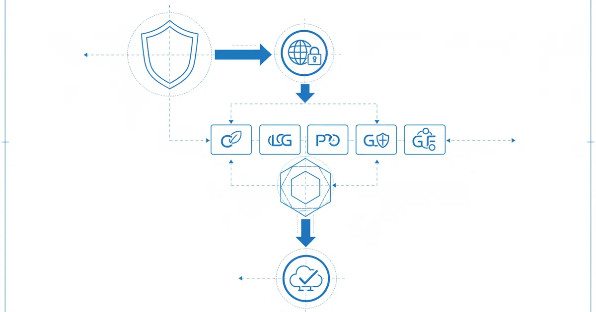 Illustration for Cumplimiento de privacidad de datos más allá del RGPD: CCPA, LGPD, POPIA y marcos globales — Guía