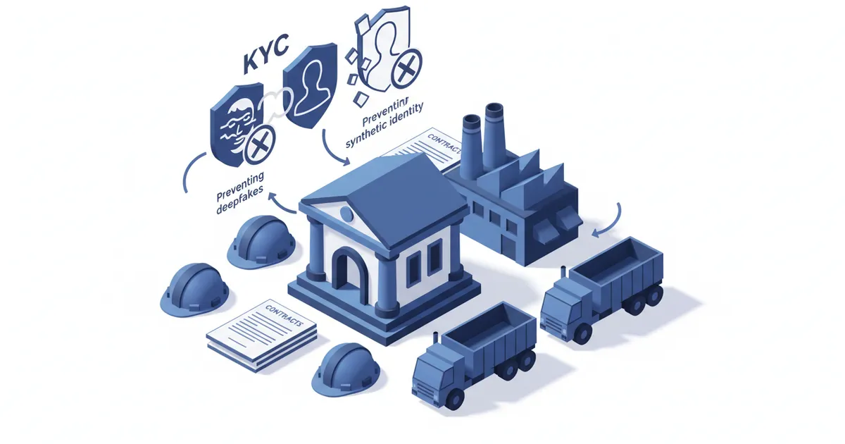 Illustration for KYC en banca minorista: prevenir deepfakes y la identidad sintética — Industria