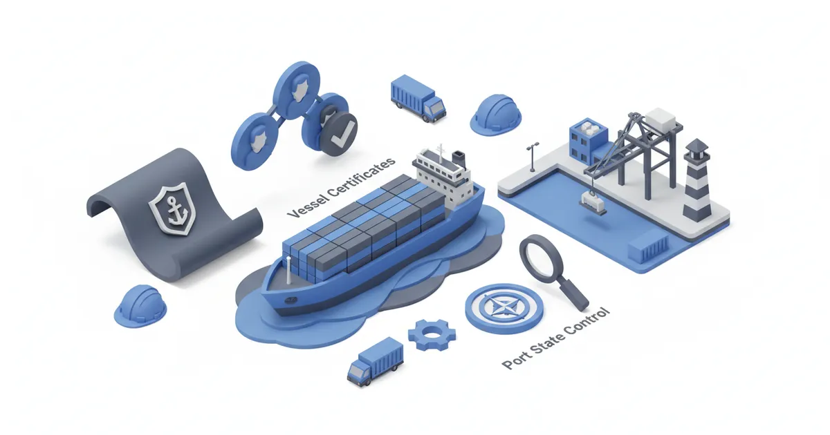 Maritime compliance: vessel certificates and port state control