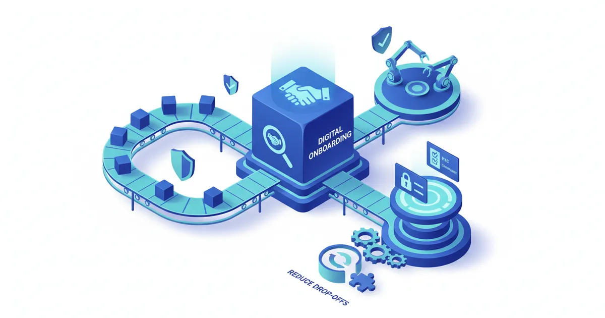 Illustration for Onboarding digital KYC: abandono e conformidade — Automação